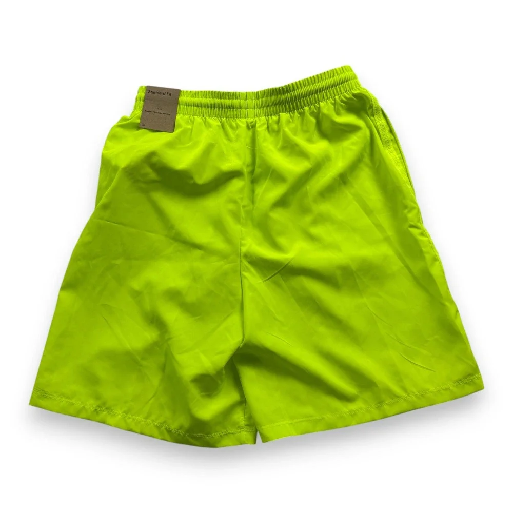 Nike Kids Dri-FIT Training Shorts Volt Neon Yellow DX5382-702 XL